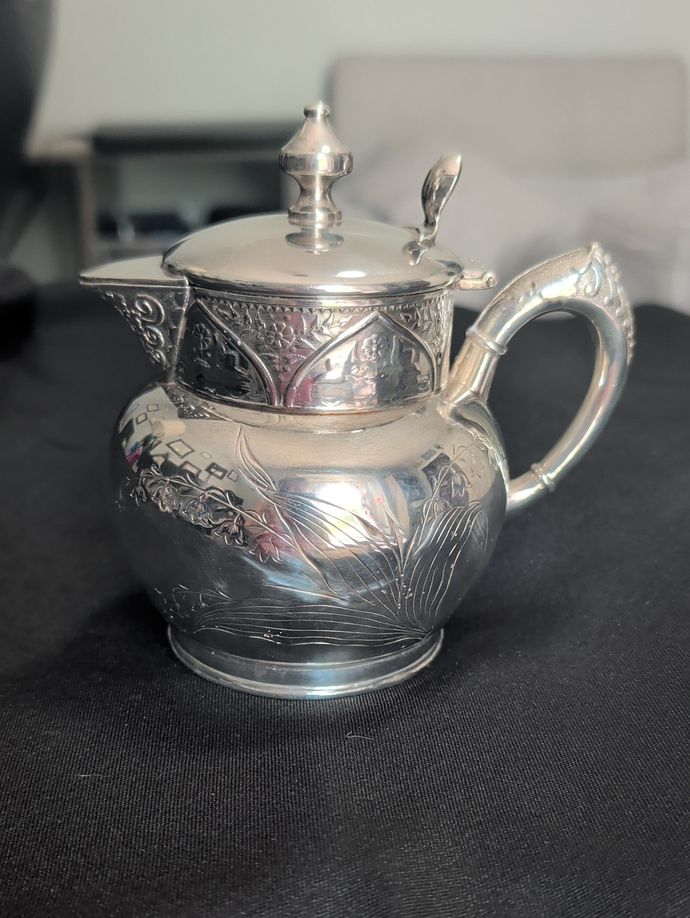 Vintage Silver Plated Creamer Container